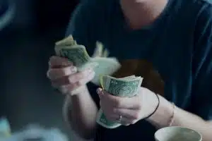 Counting money 