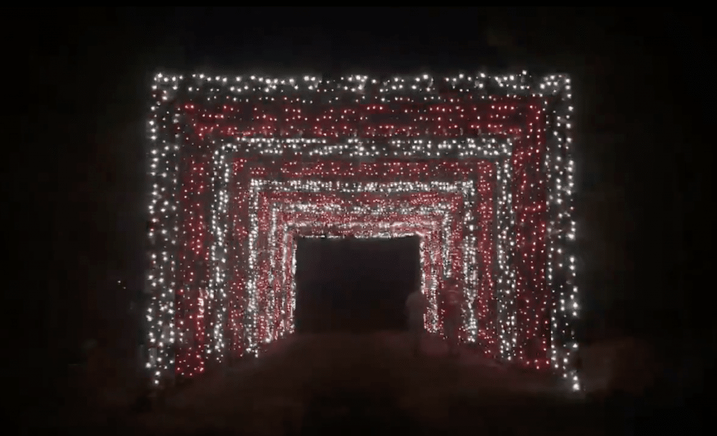 Multi-sensory LED light tunnel