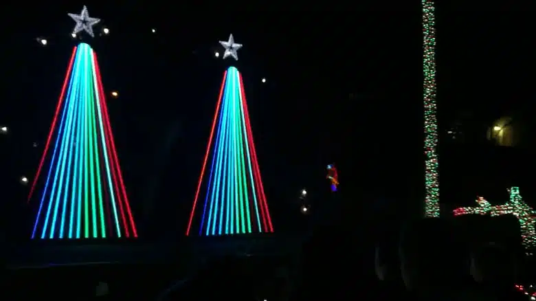 LED Christmas tree light show