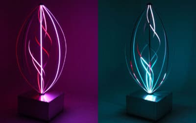 Helix: A 3D Interactive Light Sculpture
